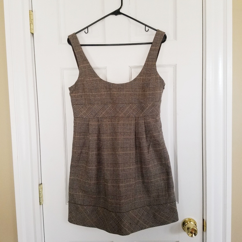 Zara Tweed Pinafore Mini Dress